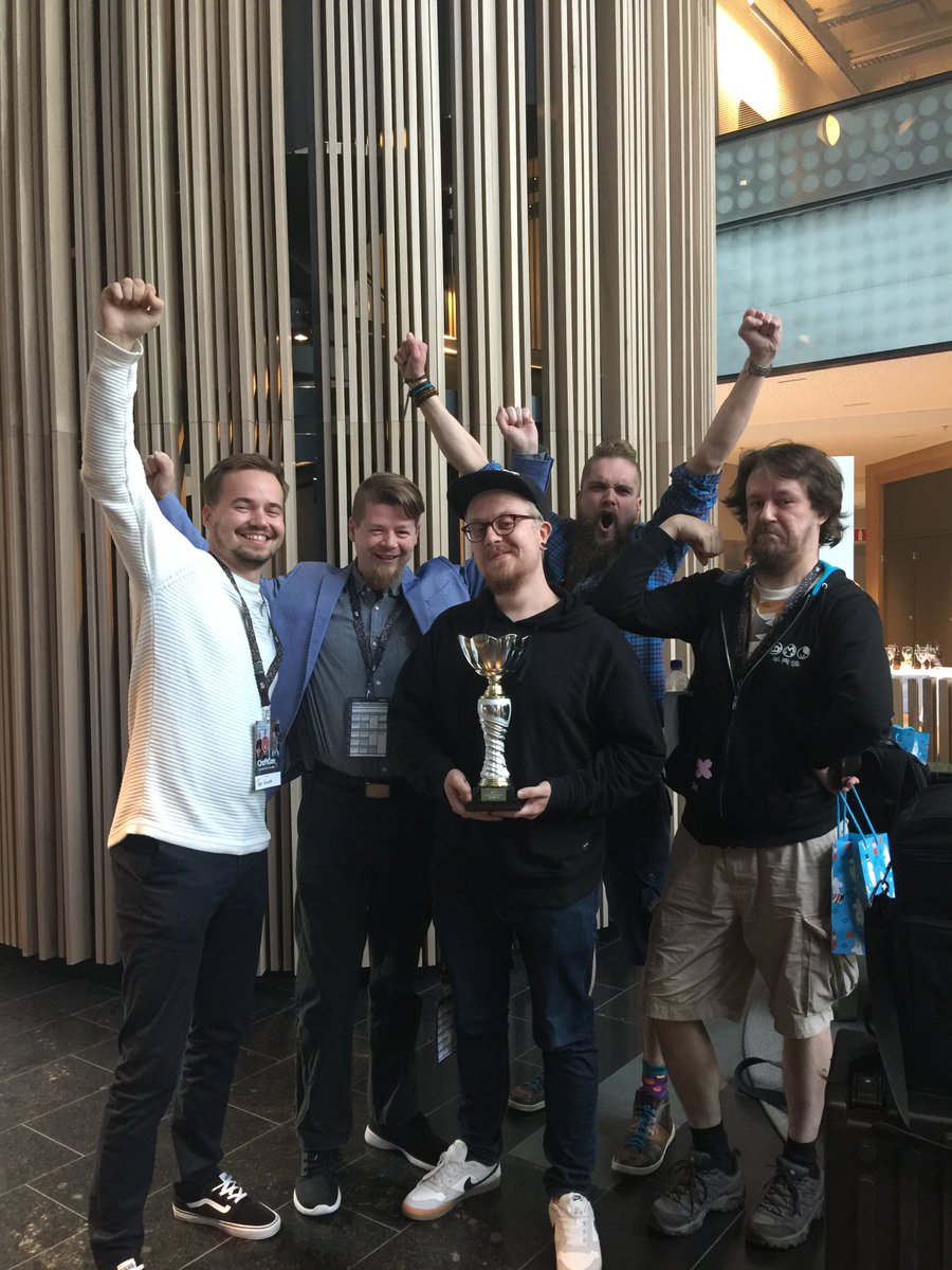 piparkaq's tweet photo. Won Siili Craftcon's Crafting Competition with our wine lottery app! Used #calmm for frontend, which allowed us to get a super rapid start without much setup at all. Great team, and great push, and in just three hours! https://t.co/wz0gvsvsKf