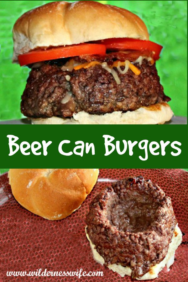 wildernesswife's tweet photo. Beer Can Burgers-fun grilling idea that will give your Fathers Day cookout something to talk about. These stuffable burgers keep toppings in place &amp; everyone will have fun building there own burger! https://t.co/W2g9oaDzBM #cookoutrecipe #burgerrecipe  #recipe #grillingrecipe https://t.co/K4bRmfpgFZ