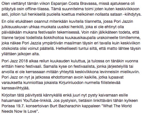 mikkomatti's tweet photo. Tämä on ollut erikoinen ja ikävällä tavalla ikimuistoinen viikko. Kirjoitin muutaman ajatuksen aiheesta FB:n puolelle, joten jaettakoon ne täälläkin. https://t.co/dSR1TBIylP