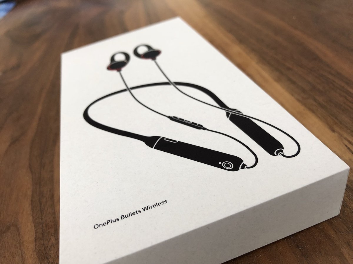 benwood's tweet image. OnePlus packaging for Bullets Wireless is something to behold for $69. High gauge cardboard, embossed cover, engaging branding and cleverly engineered. Builds on approach Apple wowed me with over 10 years ago. #CardboardEngineering