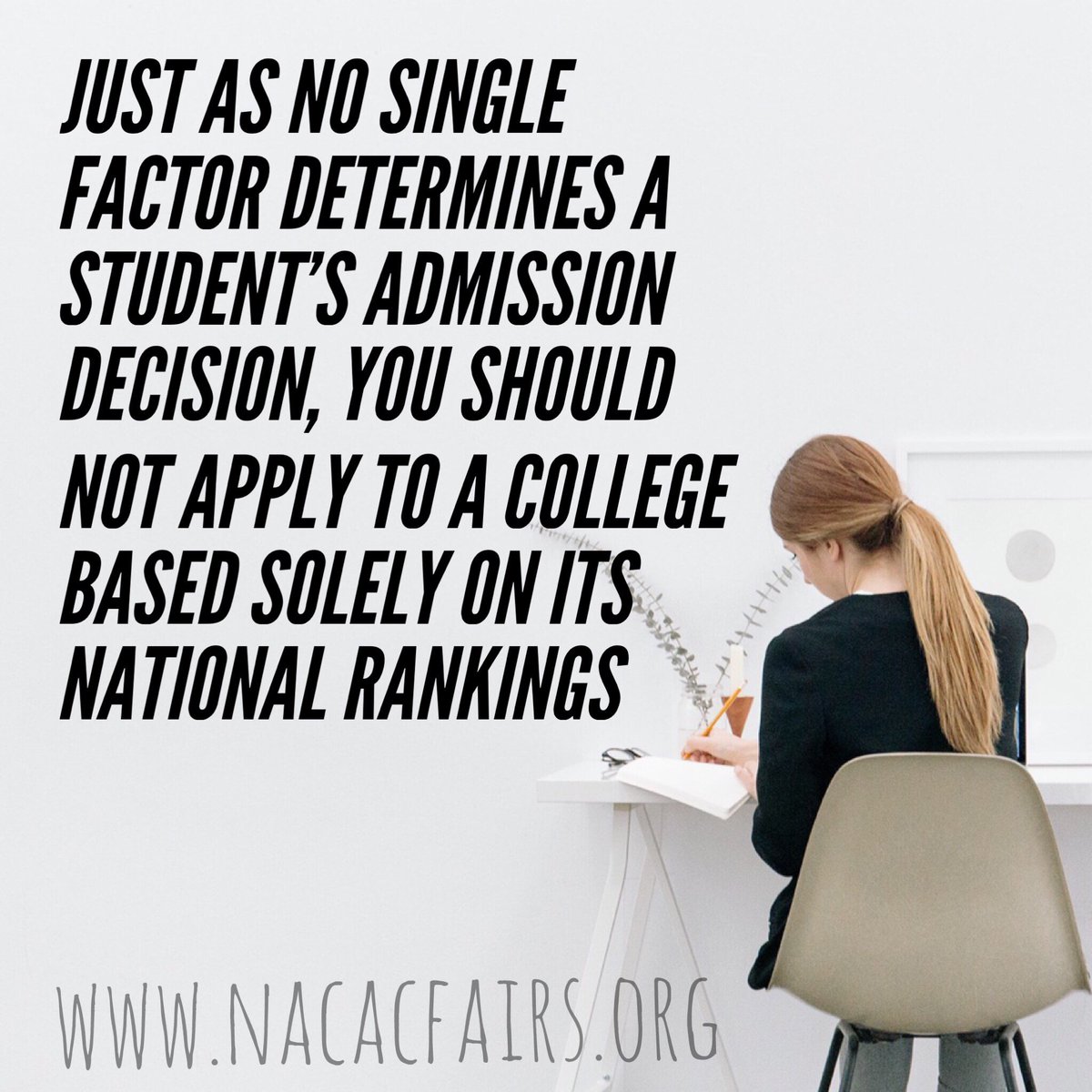 Just because a magazine says that a particular college is No. 1 doesn't mean that it would be a good fit for you. ow.ly/j9yS30knWEF #emchat #hscchat