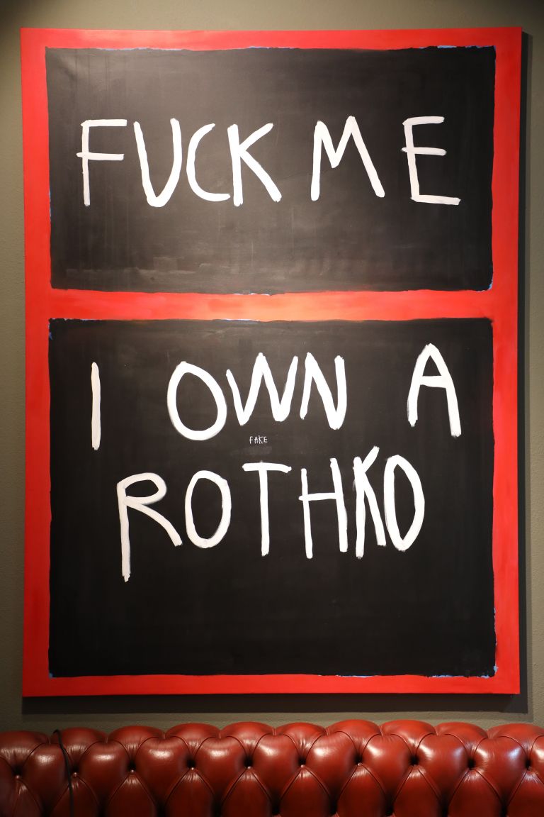 SCOPEArtShow's tweet photo. 1 day until #SCOPEBasel | JUNE 12 - JUNE 17, 2018
--
•CB Hoyo, “Fuck Me Rothko,” 2018, Painting, 200 x 150 cm | Courtesy of One Arts Club
--
#cbhoyo
#OneArtsClub
-- 
https://t.co/A5hGXkujLb https://t.co/ZxNykdBCst