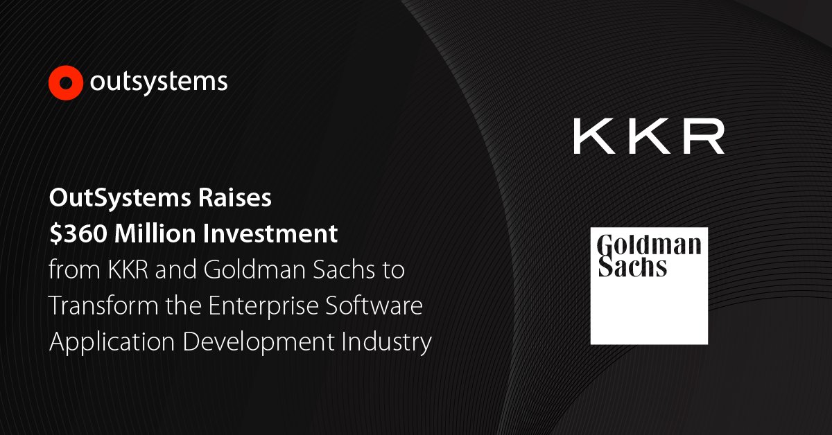We recently announced our latest funding round: $360 million from KKR and Goldman Sachs. We are committed to bringing even more innovation to our customers and re-defining the future of enterprise software development. 

The time for low-code is now. bit.ly/2LpZJm2