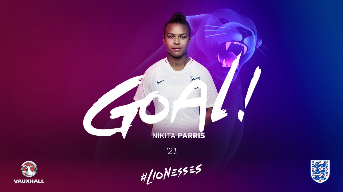 It's <a href="/lilkeets/">Nikita Parris</a> who puts us in front with a pinpoint header! 🎯 🙌

1-0 to <a href="/Lionesses/">Lionesses</a>. 

Watch now >> the-fa.com/rtY8Ol