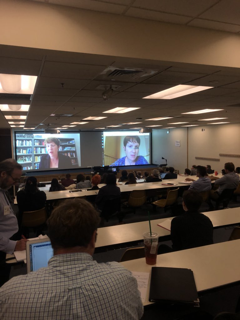 mattbucher's tweet photo. At the #DFW18 keynote with @ClareHayesBrady via Skype https://t.co/56UjagEm5z