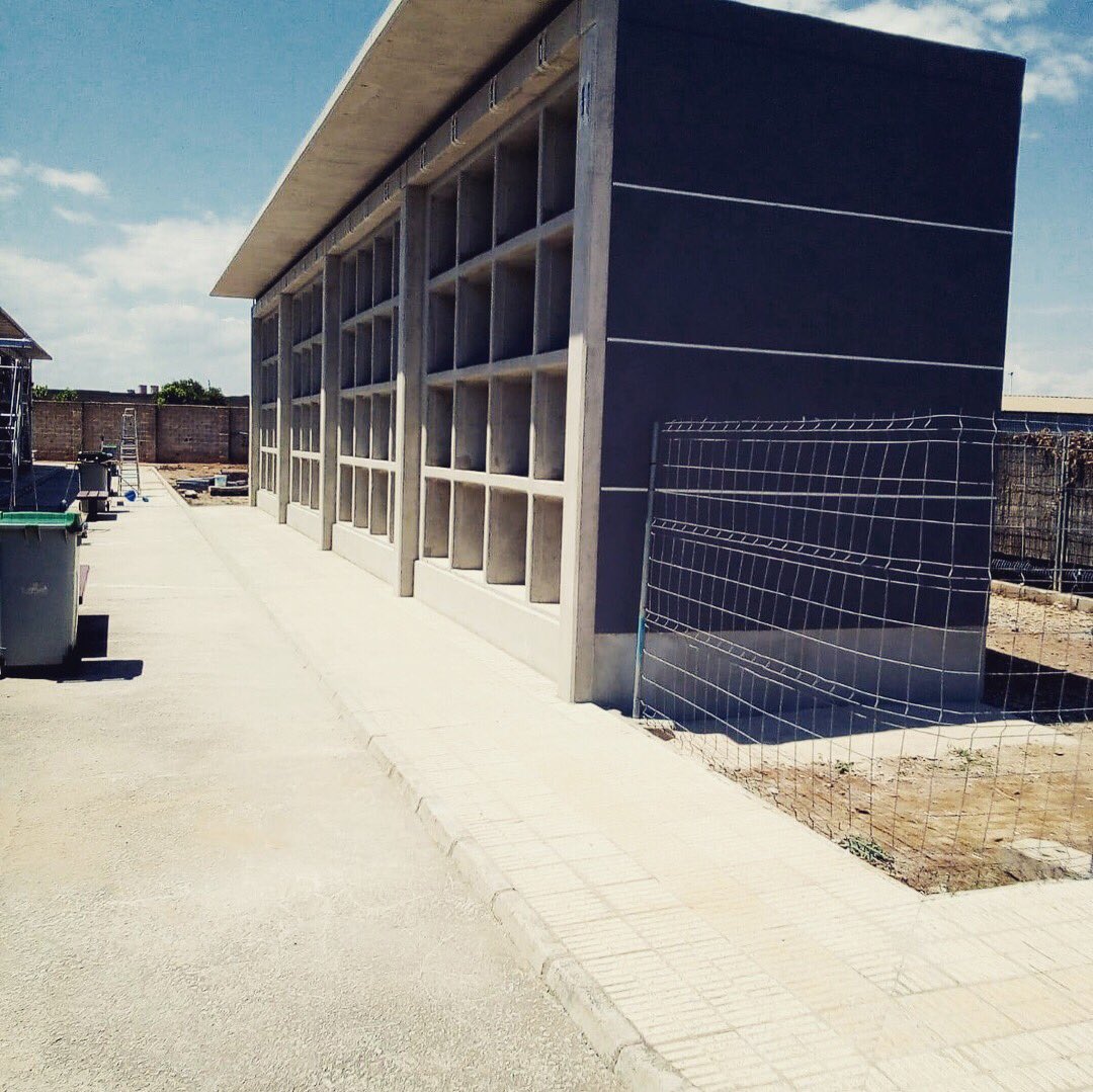 grupoorizontia's tweet photo. Finalizada ampliación cementerio Catarroja. Nichos construido según Sistema Insitu. Nuevamente cumpliendo sobradamente expectativas
https://t.co/1JGuu7kiBT
https://t.co/Nb7uEwKL5A https://t.co/C6MHJGvAoj