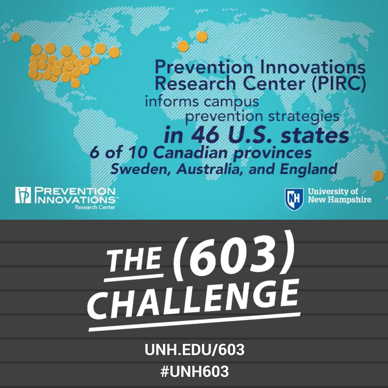 WePreventNow's tweet image. Thank you to all who have donated to #PIRC as part of the #UNH #603Challenge! There is still time left to donate before the challenge ends at 6pm today! bit.ly/PIRC603