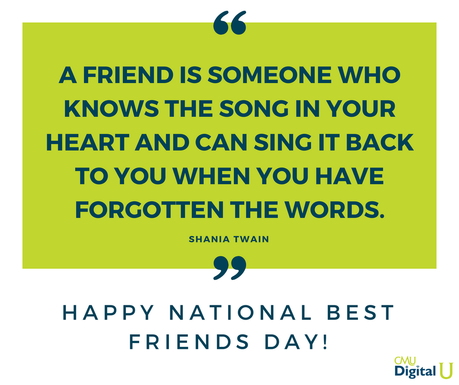 Central Methodist U On Twitter Happy National Best Friends Day Comment A Picture Of You And Your Friend And Tag Them In The Comments Below