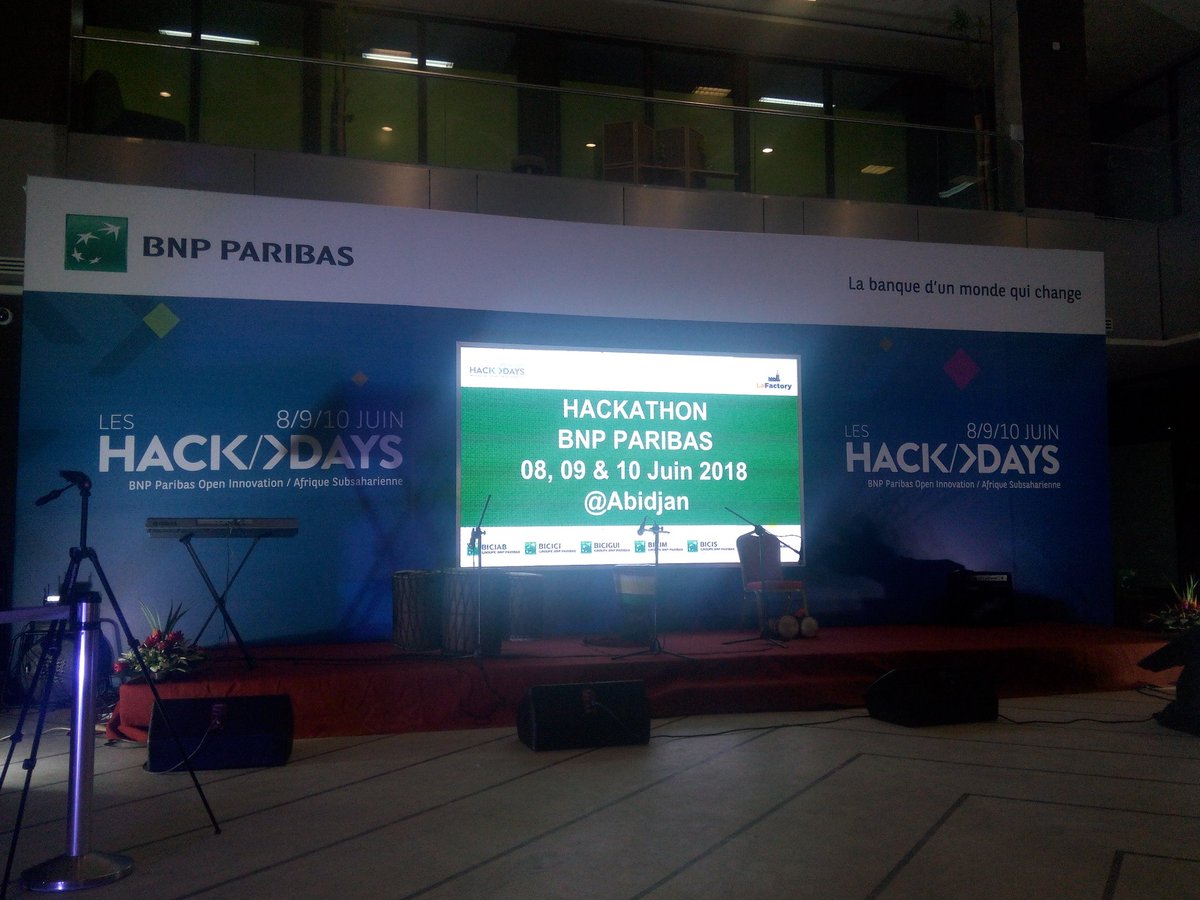 lionelyaord's tweet photo. Dans quelques instants débute les Open Innovations de la @bnpparibas pour l'Afrique subsaharienne.
@lafactory
#fintech #bank #innovation #openinnovation #hackdays2018 #hackdays https://t.co/vw4ZtUWOx2