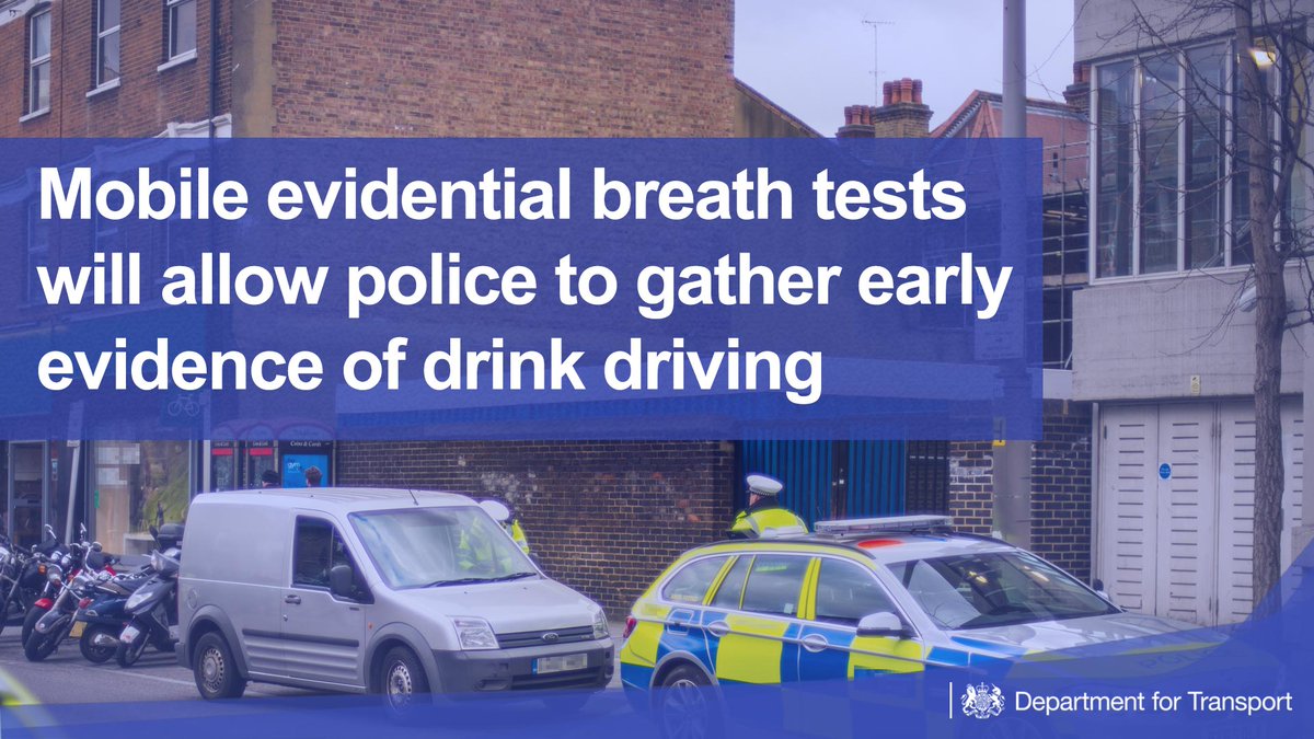 transportgovuk's tweet photo. We’ve launched a package of measures to improve #roadsafety – 
including a competition to bring a new mobile breathalyser to the market: https://t.co/LQSDGacCxY https://t.co/oxAEPtEvLC