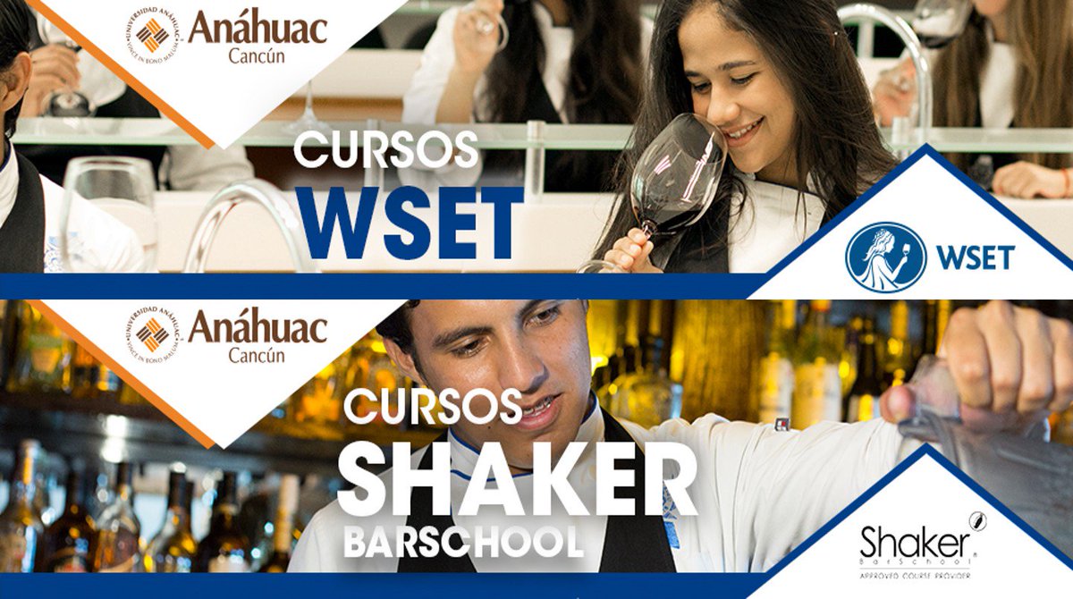 lecordonbleucun's tweet photo. A pocos días de dar inicio a WSET y Shaker BarSchool!
Certificate e incrementa tus conocimientos en el arte del vino y la coctelería, si aun no cuentas con la información, solicítala al Tel.: 998 349 5118.

Prepárate para el futuro y certificate.
Te esperamos. https://t.co/xibx4y7gPU