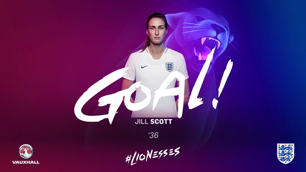 When in doubt, use your head. 

A second goal from <a href="/JillScottJS8/">Jill Scott MBE</a> 👑 to make it 3-1 #Lionesses
