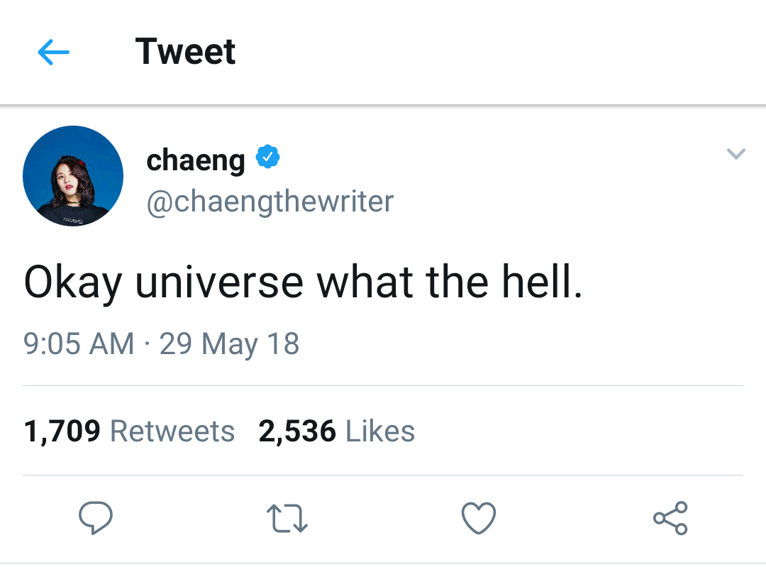 [ okay universe]