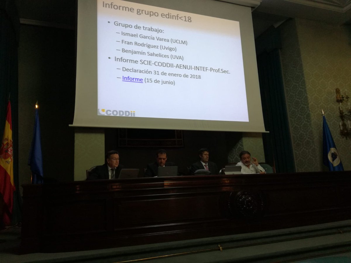 ivarea's tweet photo. Asamblea @coddii_org, exponiendo los resultados del grupo de trabajo #EdInf<18, @esiiab @esiuclm @uclm_es https://t.co/UogPkN8oDA