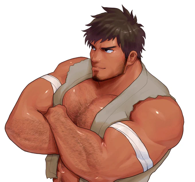 山男おっさん描き直し。 
