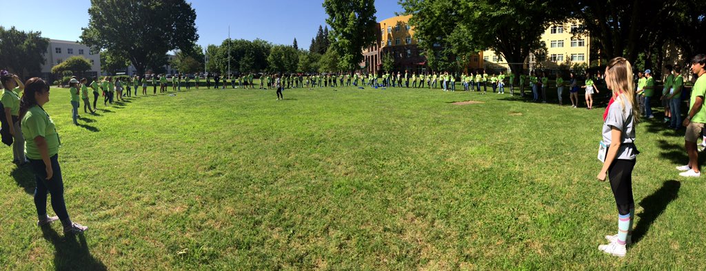 HOBYNorCal's tweet photo. Welcoming our 127 amazing ambassadors with a HOBY cheer circle! #hobynorcal2018 https://t.co/4RauV1PoZK