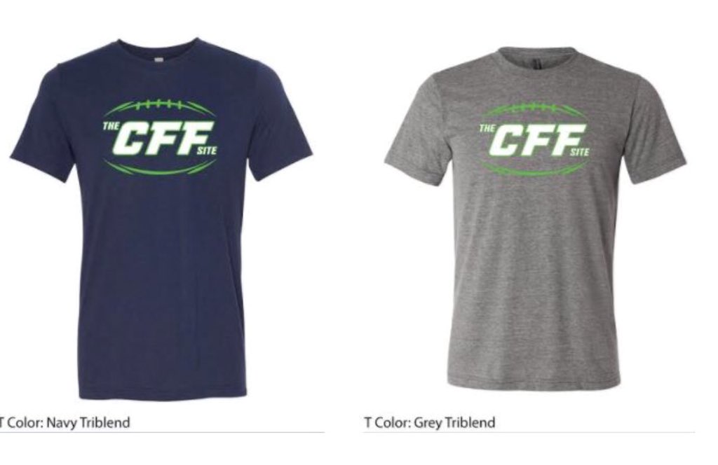 RT for a chance to win <a href="/theCFFsite/">🏈theCFFsite🏈</a> T-shirt. 2 winners selected Friday June 15th.  Start your college fantasy football research now. The 2018 PRESEASON FANTASY GUIDE &amp; PROJECTION TOOL are available here.  —>> bit.ly/2shA2Ny