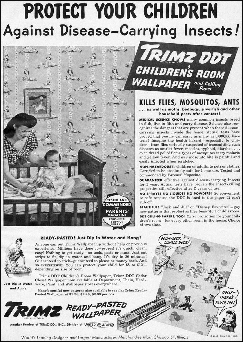 39. By 1952, it was clear many of the insects were becoming DDT-resistant, and its toxicity began to concern people. They began to use safer pesticides and, with lead arsenate also fading out of the picture, infantile paralysis began to disappear.