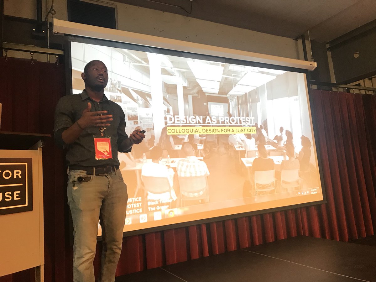 HingeCollective's tweet image. Bryan C Lee inspires through words and example to promote the value of Design as Protest. “When we understand where the power comes from we can design in a way that addresses that...If we know where the system applies force, we can apply force back.” #designasprotest #acdreverb