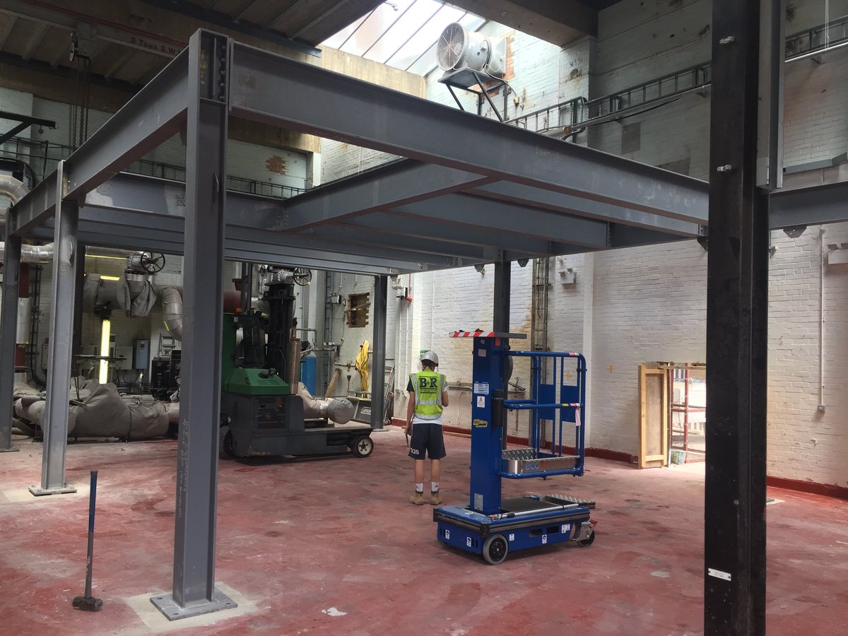 BInstallations's tweet photo. Nice little project down in Brighton a couple of the lads are on......#steelwork #plantmovement #ductwork #metalwork-fabrication https://t.co/NEEYLCHOpX
