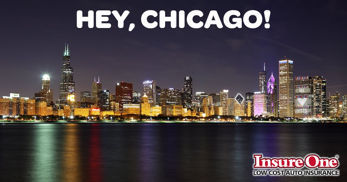 Insure_One's tweet photo. #Chicago, we've got you covered! You could get a super-affordable rate on auto insurance in #Illinois. Call now to get started (800)476-1958 or visit https://t.co/T8a87bXyYC https://t.co/QPY1kXfGTA