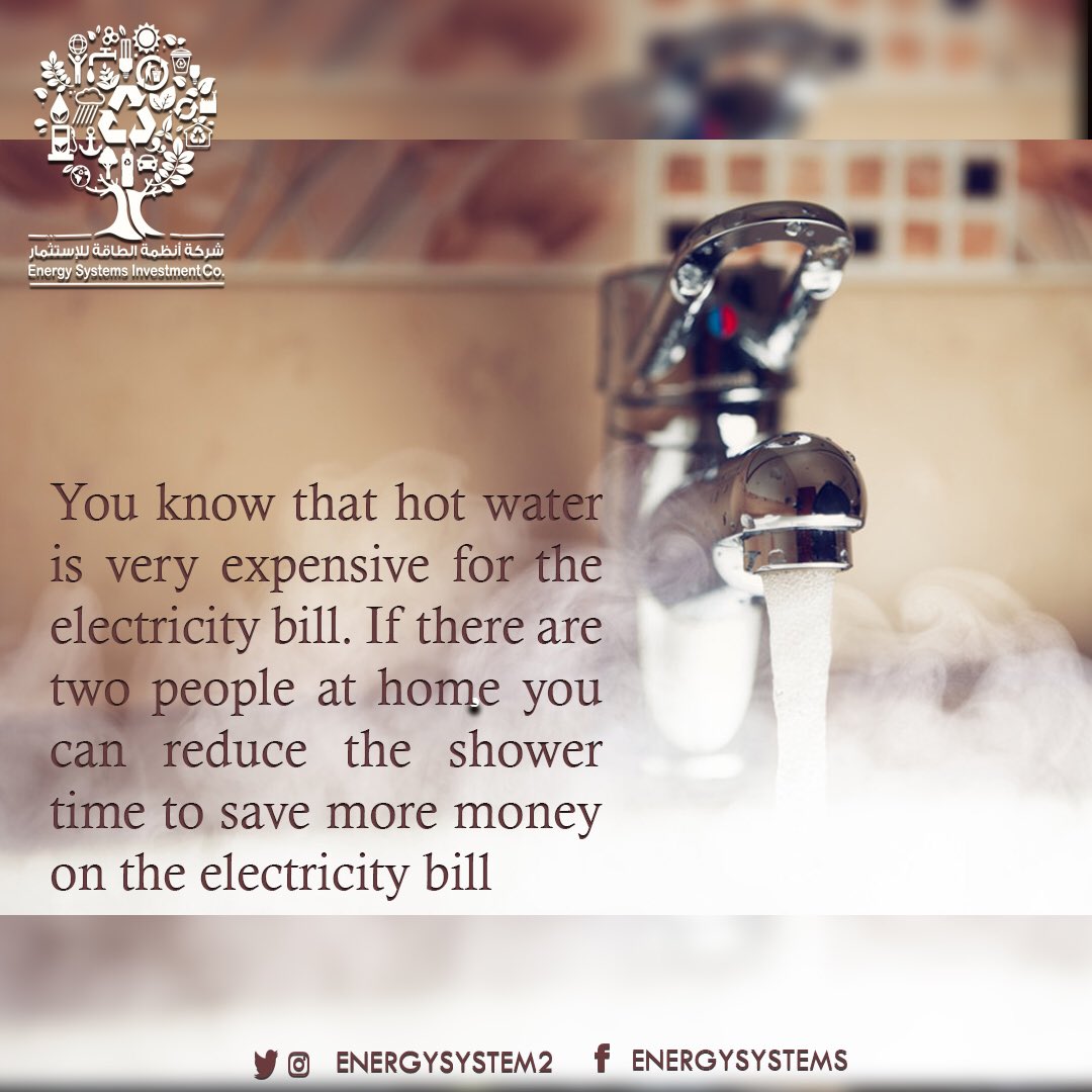 Energysystem2's tweet photo. .
Hot water is very expensive for electricity bill 💰
.
#الخبر #الدمام #الرياض #جده #رمضان #dammam #khobar #jeedah #ryiadh   #photography #Electricity  #السعوديه_المانيا https://t.co/CxW59yjGtq