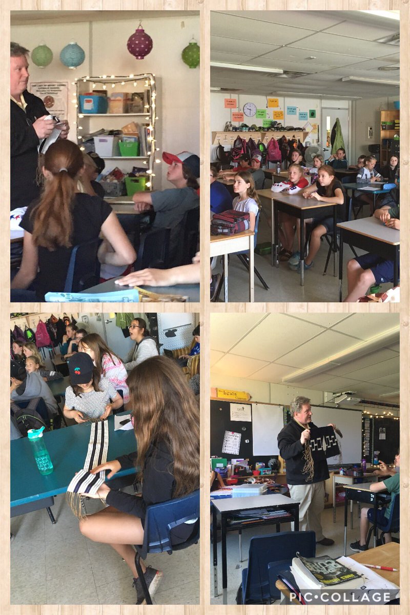 lewikend's tweet photo. Miigwetch @Aboriginal_Ed Shawn MacDonald for coming into our classroom today to teach us about the history of the Haudenosaunee People and the patience and commitment required to create a wampum  @alcdsb_olmc @ALCDSB https://t.co/AhpTVLXzzm