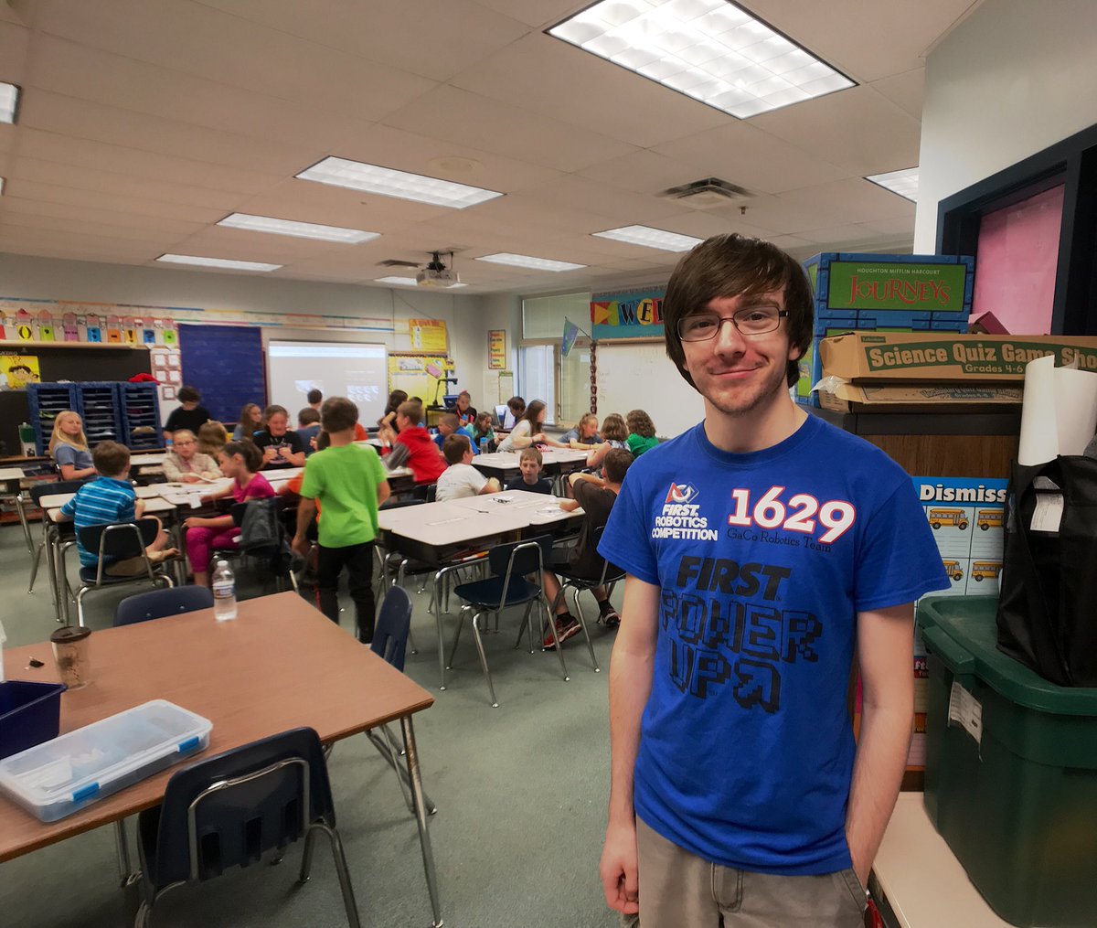 GaCo is fortunate to have gracious seniors spend their first moments of academic freedom back in Garrett County Schools. This year Patrick and Dawson provided robotics demonstrations and STEM waypoint lessons to various schools. #STEM #gaco1629 #garrettcountymd #stemsquad