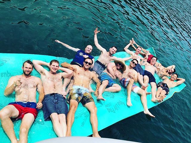 TheCrazyJames's tweet photo. Just a couple of guys shirtless on a lily pad #atx via Instagram: https://t.co/OnSI3KDqa9 https://t.co/jxybRNAI97