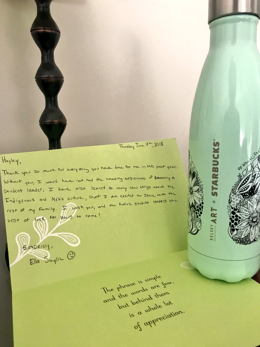 These are the things that keep me going💛 Miigwetch to one of our amazing students, wishing her all the best next year at <a href="/WesternU/">Western University</a> #yrdsbfnmi #WhatLiftsYou