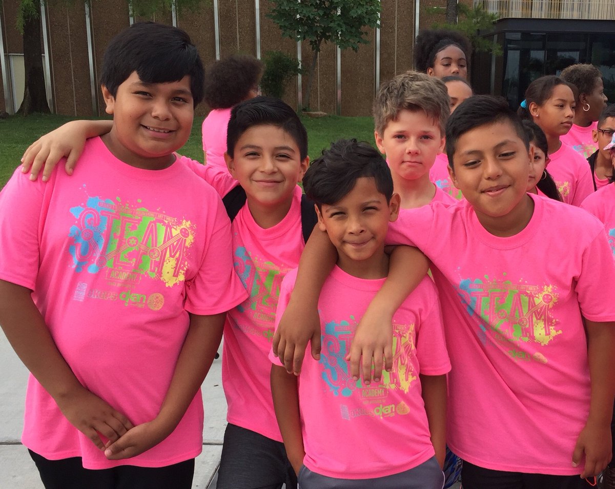 OKC_SNI's tweet photo. First week of summer #STEAM rocked! Check out our HOT field trip shirts from @TheOkaySee that we wore to @sciencemuseumok today! We ❤️our #snipartnersingood! https://t.co/qKmEXKNzox https://t.co/YlL6lZF5sq