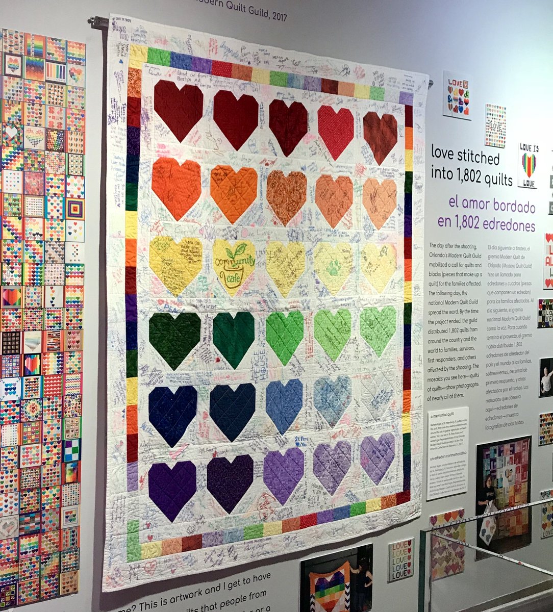OneOrlandoAll's tweet photo. The @HistoryCenterFL exhibition, "Another Year Passes: Orlando After the Pulse Nightclub Massacre," is FREE to the public from 6/10 - 6/16.
It includes more than 200 images and items collected at Pulse memorial sites and much more. #OneOrlandoCollection #ActGiveLove❤️💛💚💙💜 https://t.co/efuIErqpsd