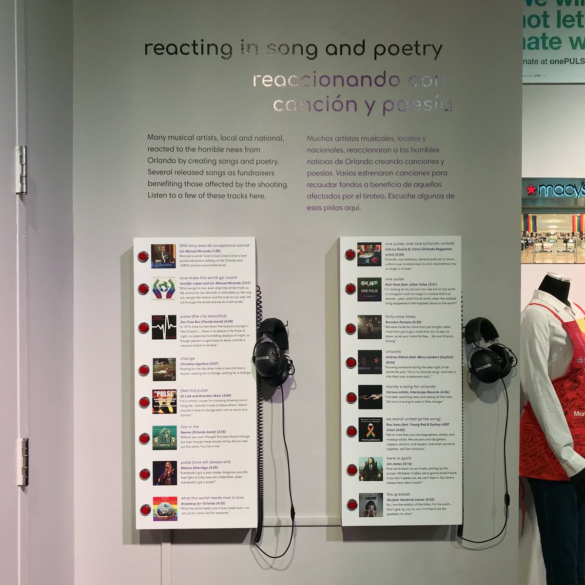 OneOrlandoAll's tweet photo. The @HistoryCenterFL exhibition, "Another Year Passes: Orlando After the Pulse Nightclub Massacre," is FREE to the public from 6/10 - 6/16.
It includes more than 200 images and items collected at Pulse memorial sites and much more. #OneOrlandoCollection #ActGiveLove❤️💛💚💙💜 https://t.co/efuIErqpsd