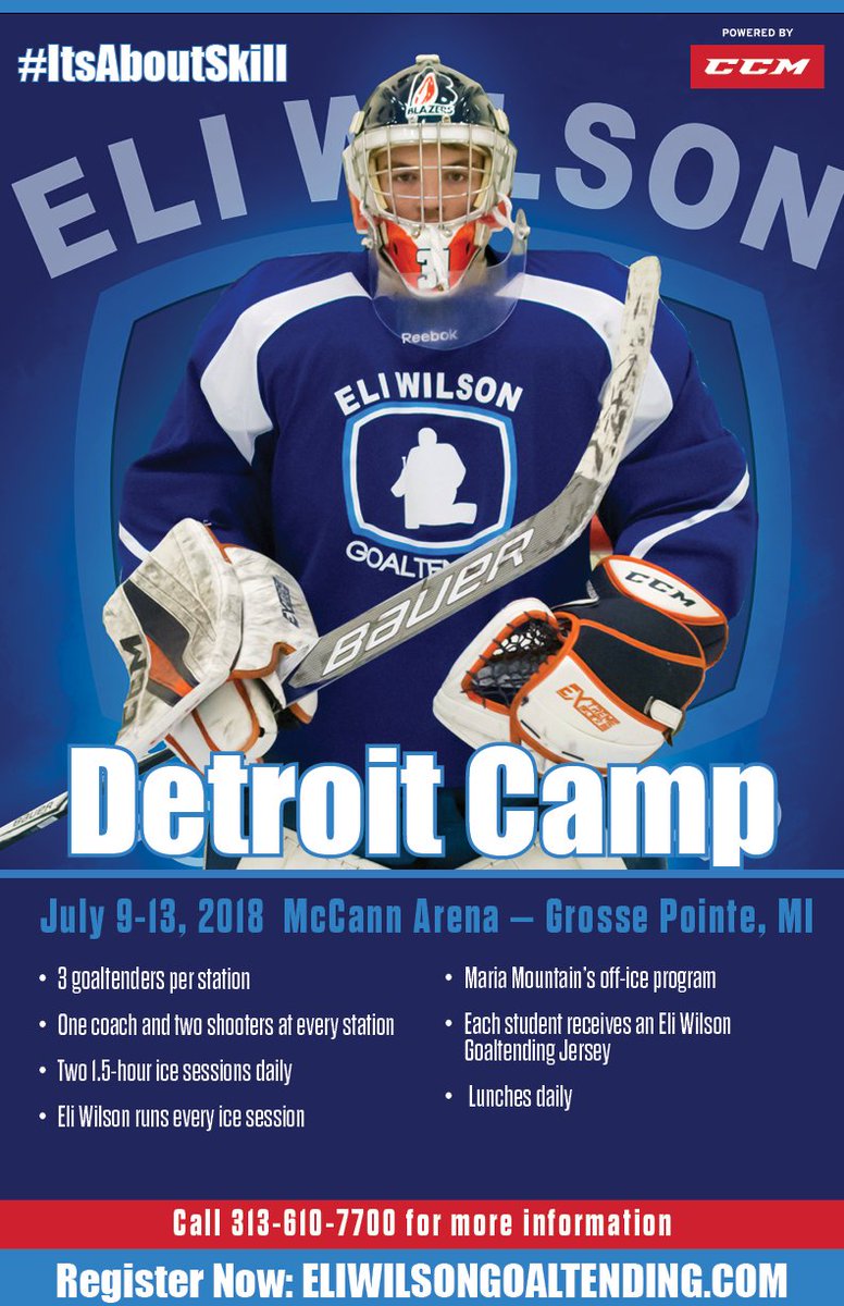 Piku_Worldpro's tweet photo. Private Goalie Lessons.
Summer Goalie Camp in Detroit with Eli Wilson.
@EliWilsonG 
Custom Goalie Equipment.

Call 313-610-7700.

#itsaboutskill #customgoalequip 

https://t.co/ocA61dohAJ https://t.co/9TqVztAzOS