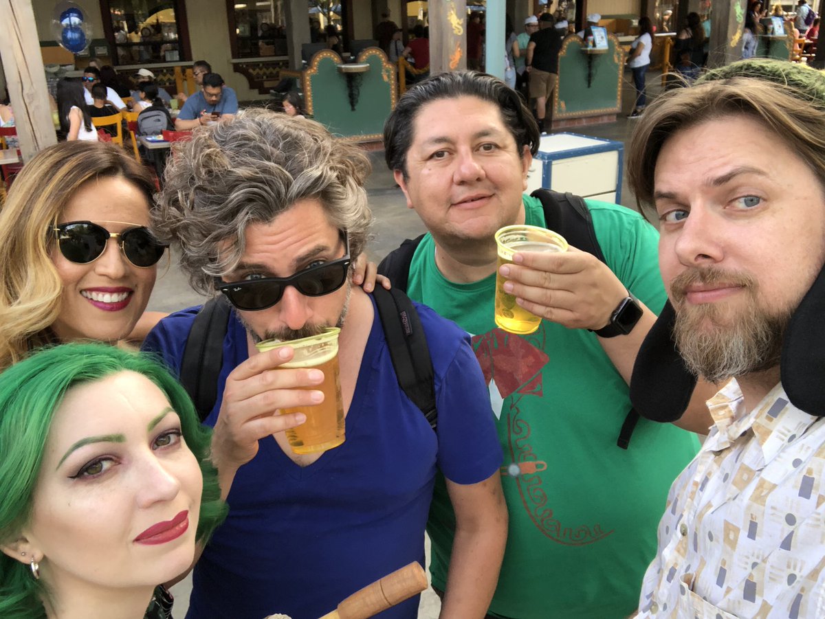 DisneyDistilled's tweet photo. #flashbackfriday with our #familia at DCA @snacob @kenlyy1 &amp; @drunkatsams Miss you guys! https://t.co/UPjfVhtX9Q