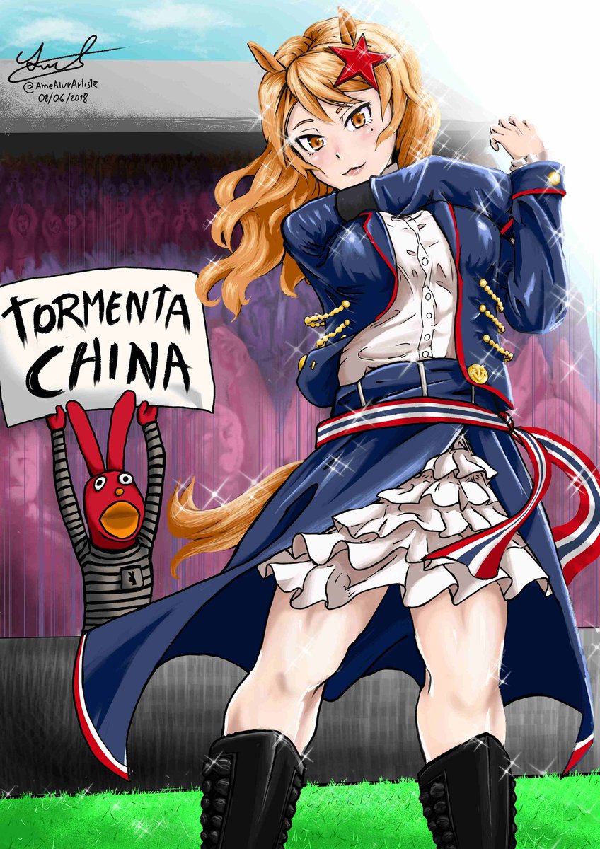 AmeAlvrArtiste's tweet image. Tormenta China de #31minutos invitada especial en #umamusume #ウマ娘