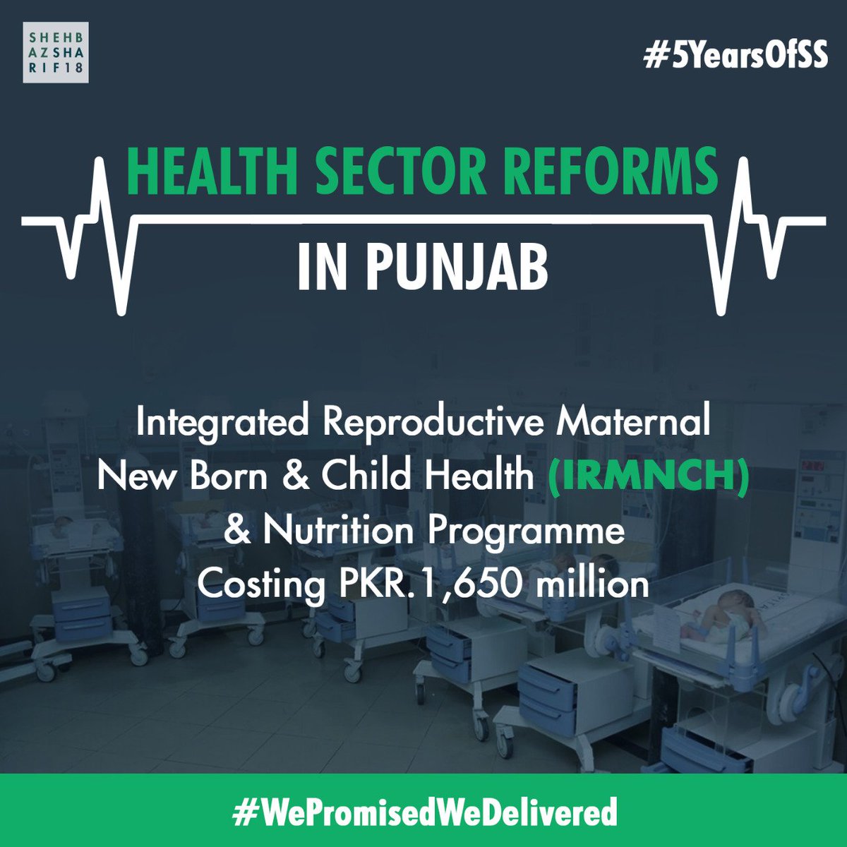 PMLNPunjabPk's tweet photo. Launch of Integrated Reproductive Maternal New Born &amp; Child Health (IRMNCH) &amp; Nutrition programme. #5YearsOfSS https://t.co/30ftykj4Jb