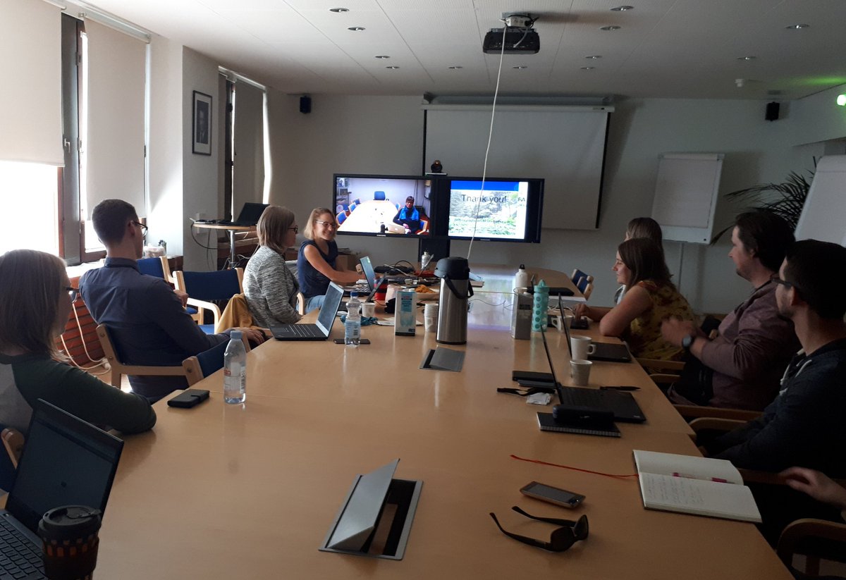 EevaPrimmer's tweet photo. Bettina Joa on forest knowlege & conservation perceptions and practices, work done in #ConFoBi @FEP_UniFreiburg today at @SYKEinfo. Great presentations also by @IsoahoKaro and @SallaRantala. https://t.co/3ItH6NA5GD