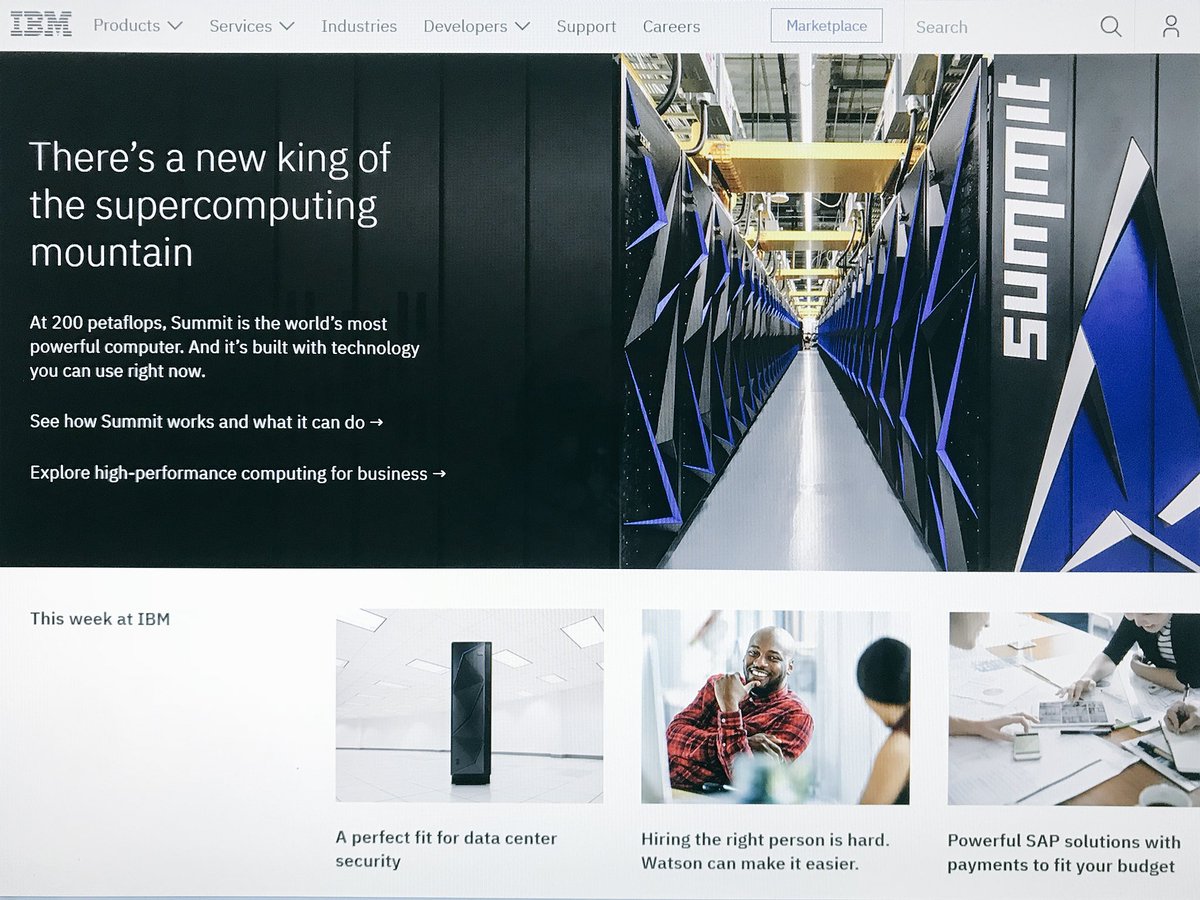 Special day for the IBM Industrial Design Program: proud to see our design featured on IBM.com: #IBMSummit and z14 #IBMZ