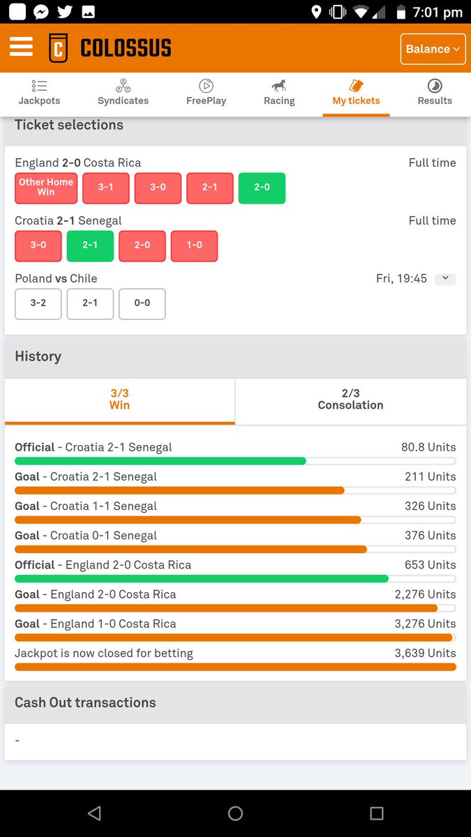 Bonusbanter's tweet image. Our pick 3 goes 2 for 2 &amp;amp; we have another shot at a jackpot tonight. We want either a boredraw or a goalfest. 3-2 Poland would see us winning practically the full jackpot.

#BeColossus