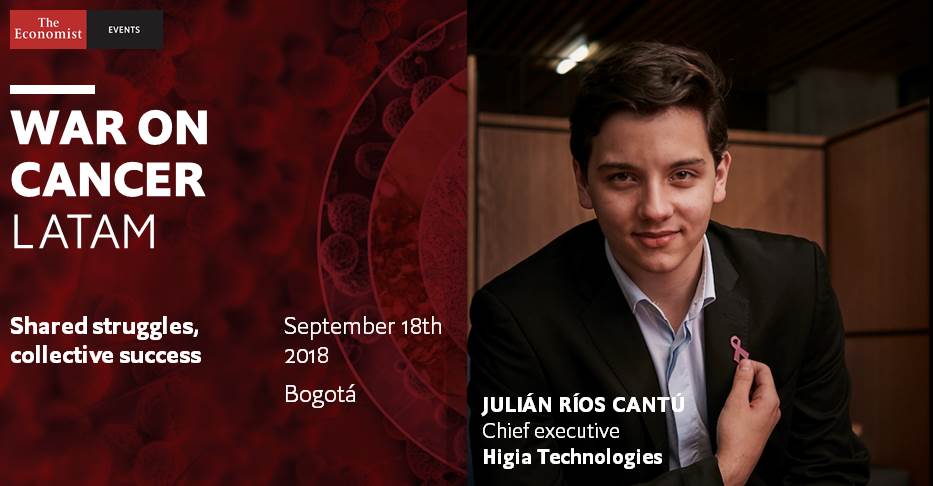 EconomistEvents's tweet photo. How can we use #AI for early cancer detection? Our speaker @JulianRiosCantu has created the Eva Bra that monitors abnormalities and uses AI to create a risk assessment. Learn more at #WaronCancer LATAM on Sept.18 in Bogotá: https://t.co/kpIs82PrWv  @Higia_Tech https://t.co/HNwAqcDv1Z
