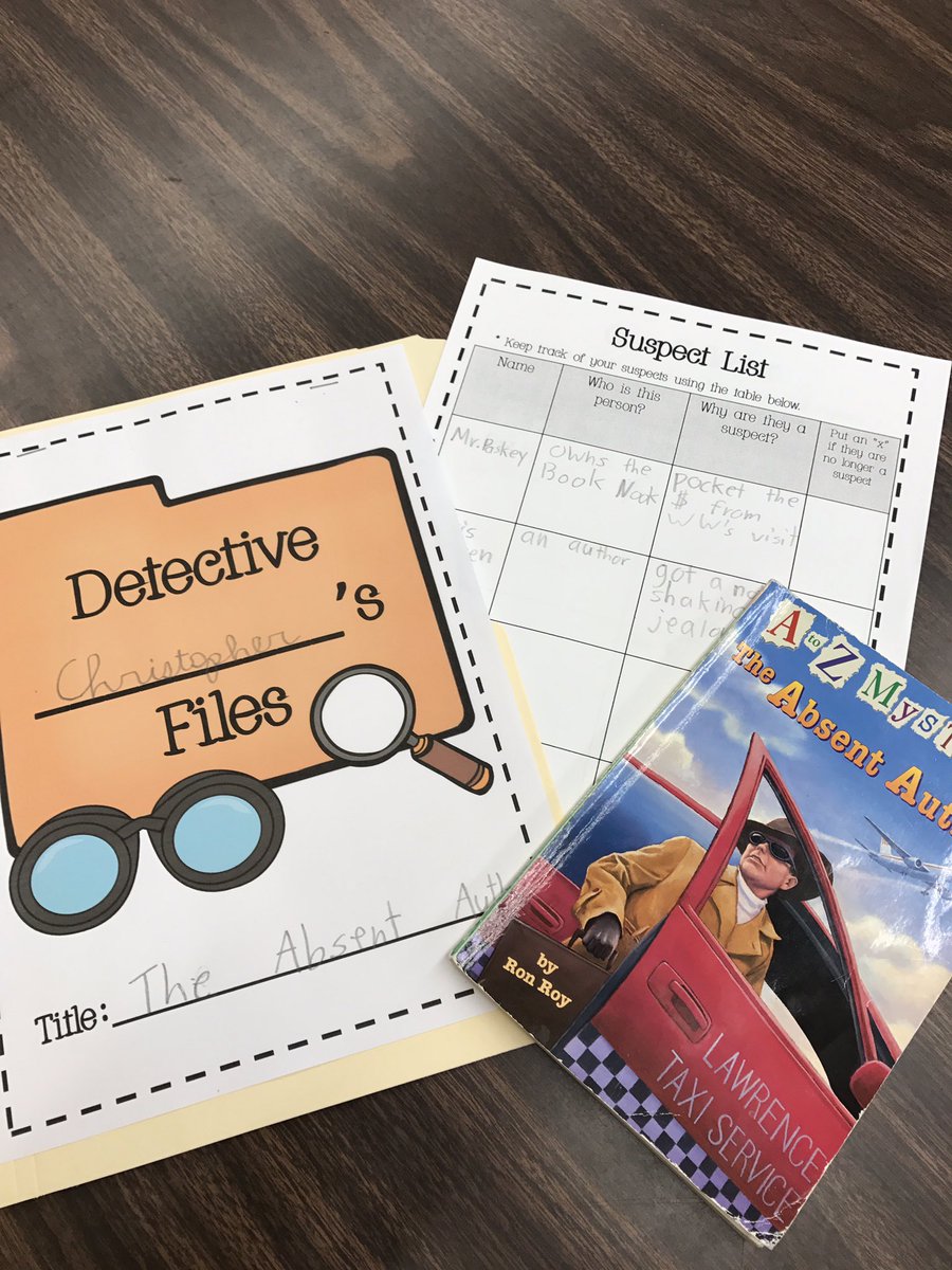 MrsMBene's tweet photo. You're not an official detective without your very own case file! ❓🔎 #mysteryunit #ronroy #readingthroughjune #WeAreChesterNJ https://t.co/GBeqrTvUff