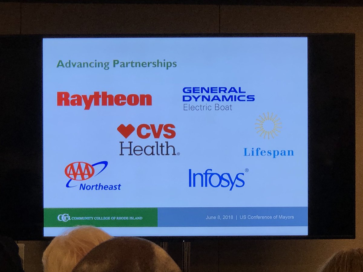 lblarrea's tweet photo. #3rdEducRevolution #WDC #USCM2018 Julian Alssid, #RhodeIslandCommCollege thoughtful intentional Workforce efforts .@WFSDallas @joancrigger1 @ResCareWFS @mayorcabaldon @mcgough_andrew @PerkeyKevin @judymc15 https://t.co/Owsp6V141o