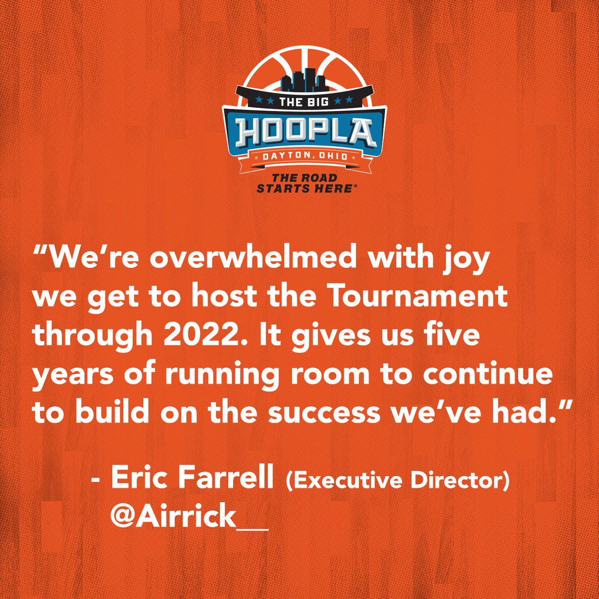 DaytonHoopla's tweet photo. #FirstFourFridays: The #FirstFour is in Dayton through 2⃣0⃣2⃣2⃣ & already we have seen attendance records & records for TV viewership. Thank you to the Dayton community for continuing to support our initiatives. We can't wait to get back to providing a world-class experience! https://t.co/l1TQATZbMH