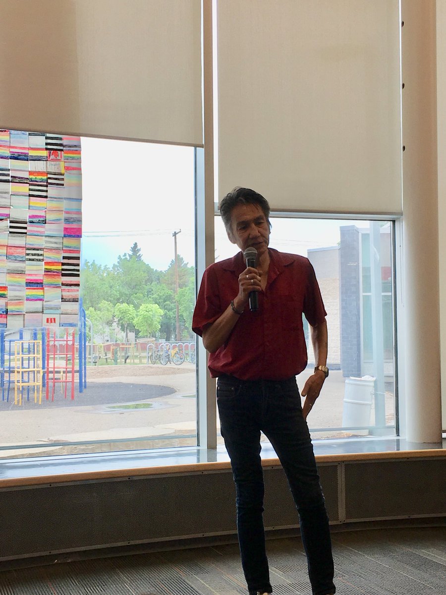 7StonesGSA's tweet photo. “Be your authentic self!” “Be proud”. Thank you Wesley for your inspiring message for #pridemonth @7Stones_School @RegPublicSchool @herridge_l #ANHN https://t.co/2PctNpEOU0