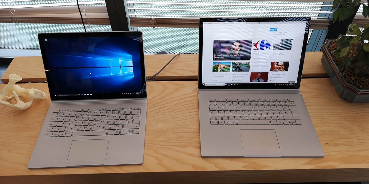 MyraAdAstra's tweet photo. Les nouvelles #Surface Book 2 de 13'5 et 15 pouces encore plus belles que les précédentes ♥️ #ExplorerParty https://t.co/xXjfi2lDQJ