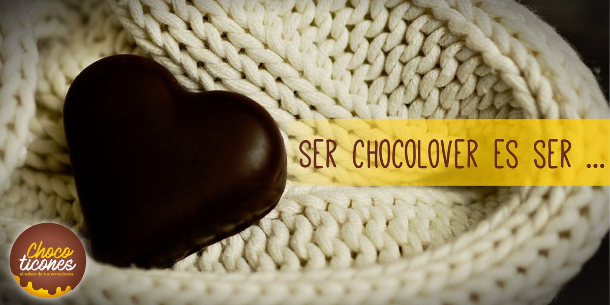 chocoticones's tweet photo. Ser Chocolover es ser ... 🍫😊

#Chocoticones 
#EmocionesConSabor

-D.M.C. https://t.co/QSiyz3D5PV