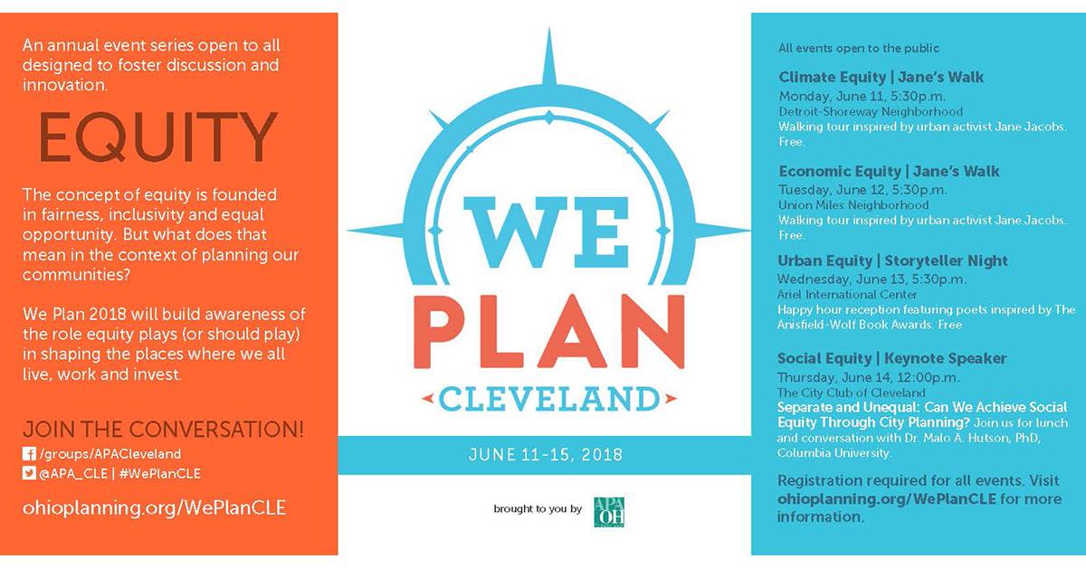 NuPointDC's tweet image. Be sure to Register for next week's @APA_CLE #WePlanCLE #EQUITY events!  The Miles Park/Economic Equity @janeswalk will meet at Mill Creek Falls Tuesday at 5:30!  View the full week of events online! #PlanningWeek @APA_Planning ohioplanning.org/aws/APAOH/pt/s…