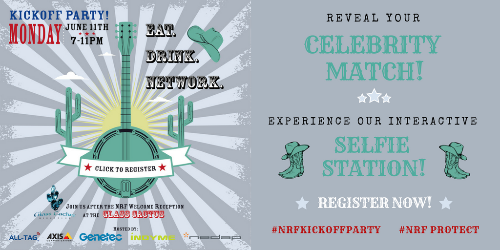 IndymeLLC's tweet photo. NRF Attendees, Have you registered for our #NRFKickoffParty - Monday, 6/11, 7-11pm @ Glass Cactus? Don't miss out! Register now: https://t.co/812XoeC2t5 | Hosted by #AllTag #Axis #Indyme #Genetec #Nedap #RetailTechnology #LPIndustry #NRFProtect https://t.co/UsXX0tINue