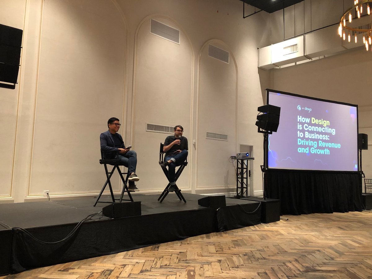 droga5's tweet photo. On #Design evolving to match business needs: “Design has always been there to solve problems. Now it’s how businesses are using design to solve problems.” Group Design Director @devincroda #NSIDE10 https://t.co/CCzWaJFSG2